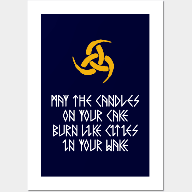 May the Candles on your Cake Burn Wall Art by Neon-Light